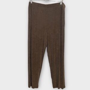 Chico's Travelers Neutral Taupe Slinky Stretch Pullon Pants Size XL/16